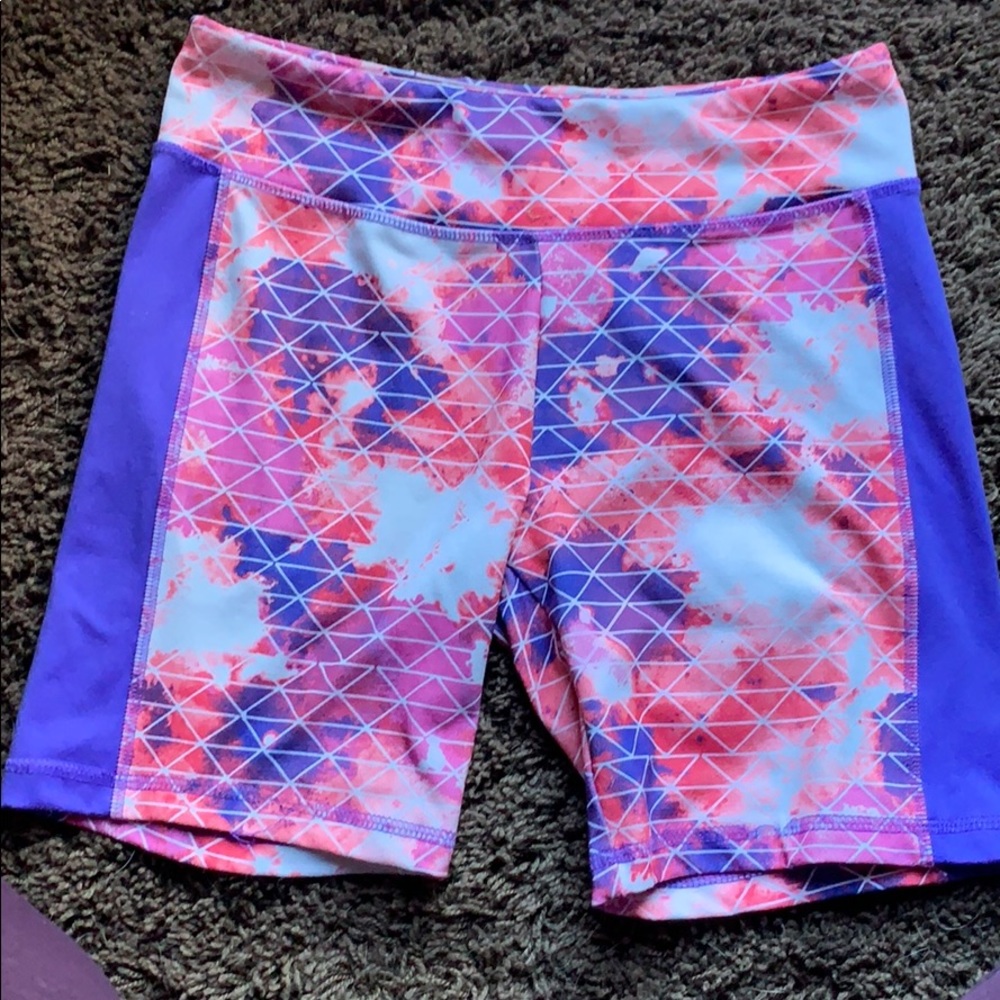 Pink/Purple/White So. Compression Shorts.